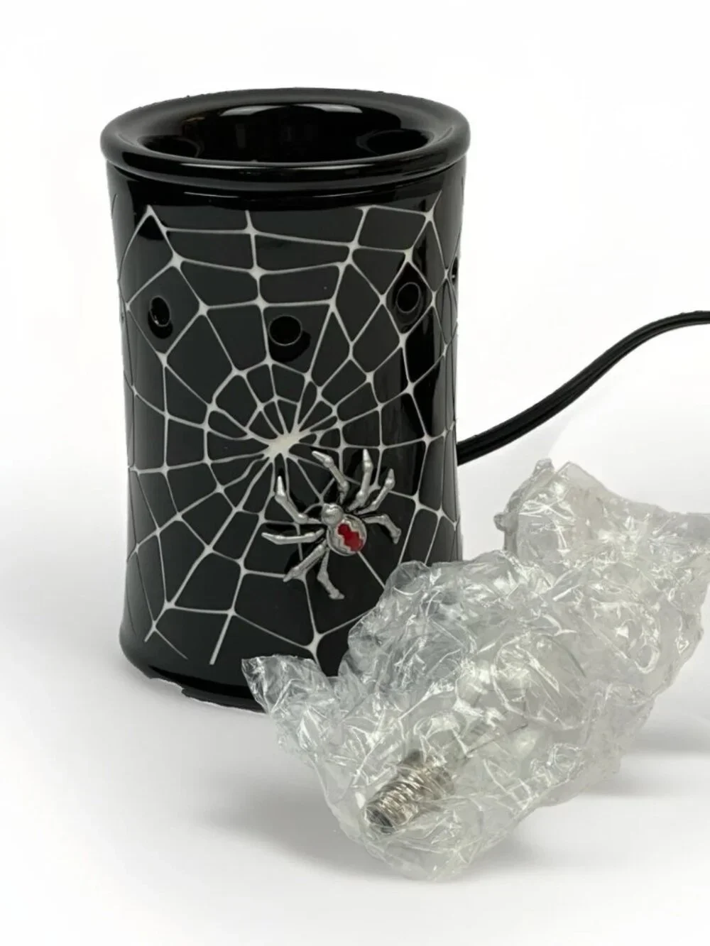 🕷️ NEW NIB Scentsy Creepy Crawly Spiderweb Wax Warmer Retired Halloween 2013 🕷